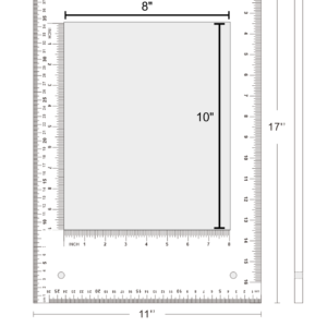 Precision Cutting Ruler - 8"x10" Interior / 11"x17" Exterior